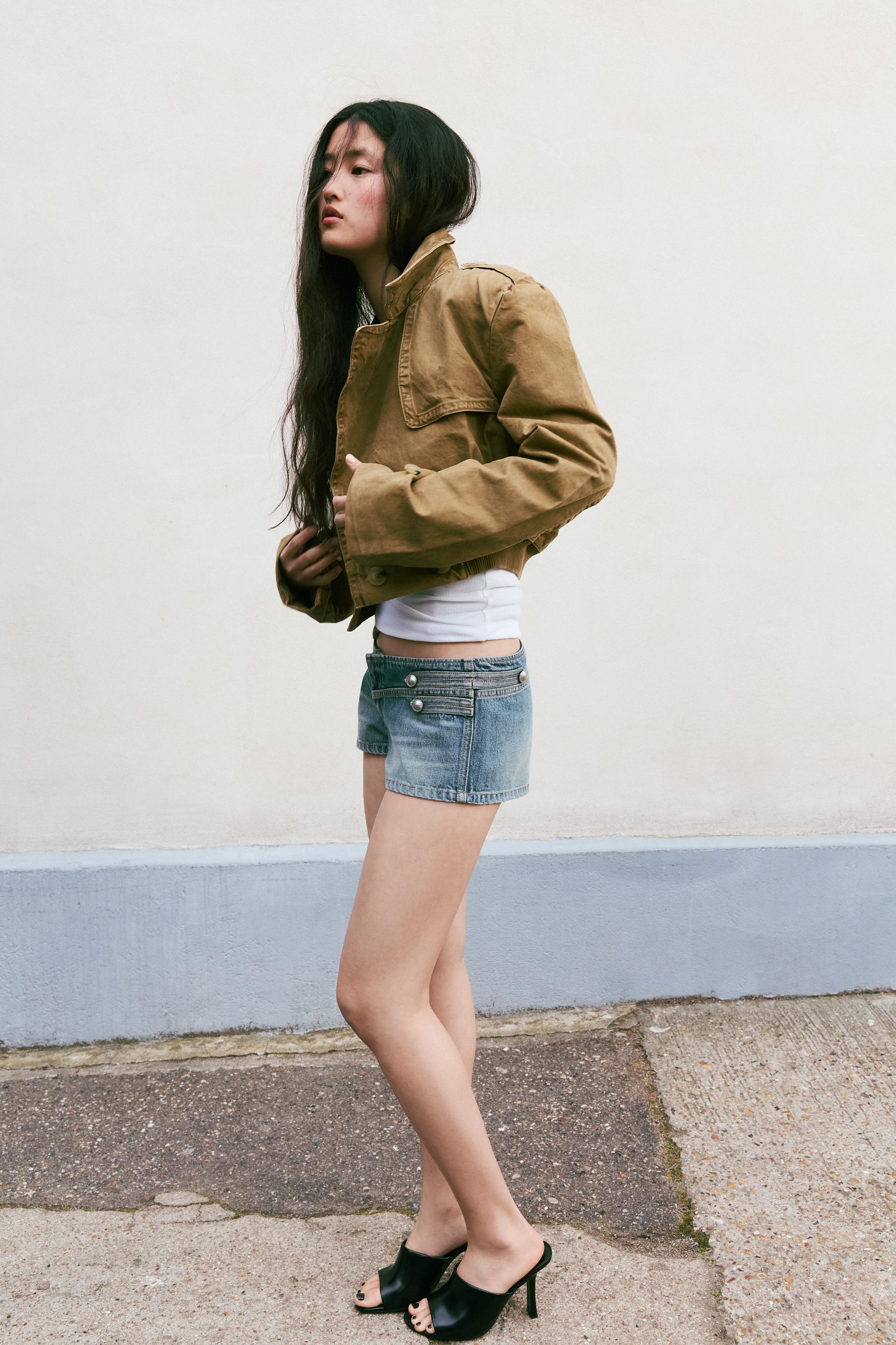WASHED SHORT TRENCH COAT